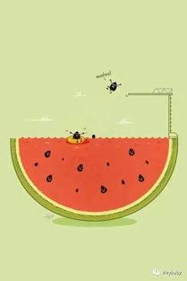 吃瓜家族怎么画图片